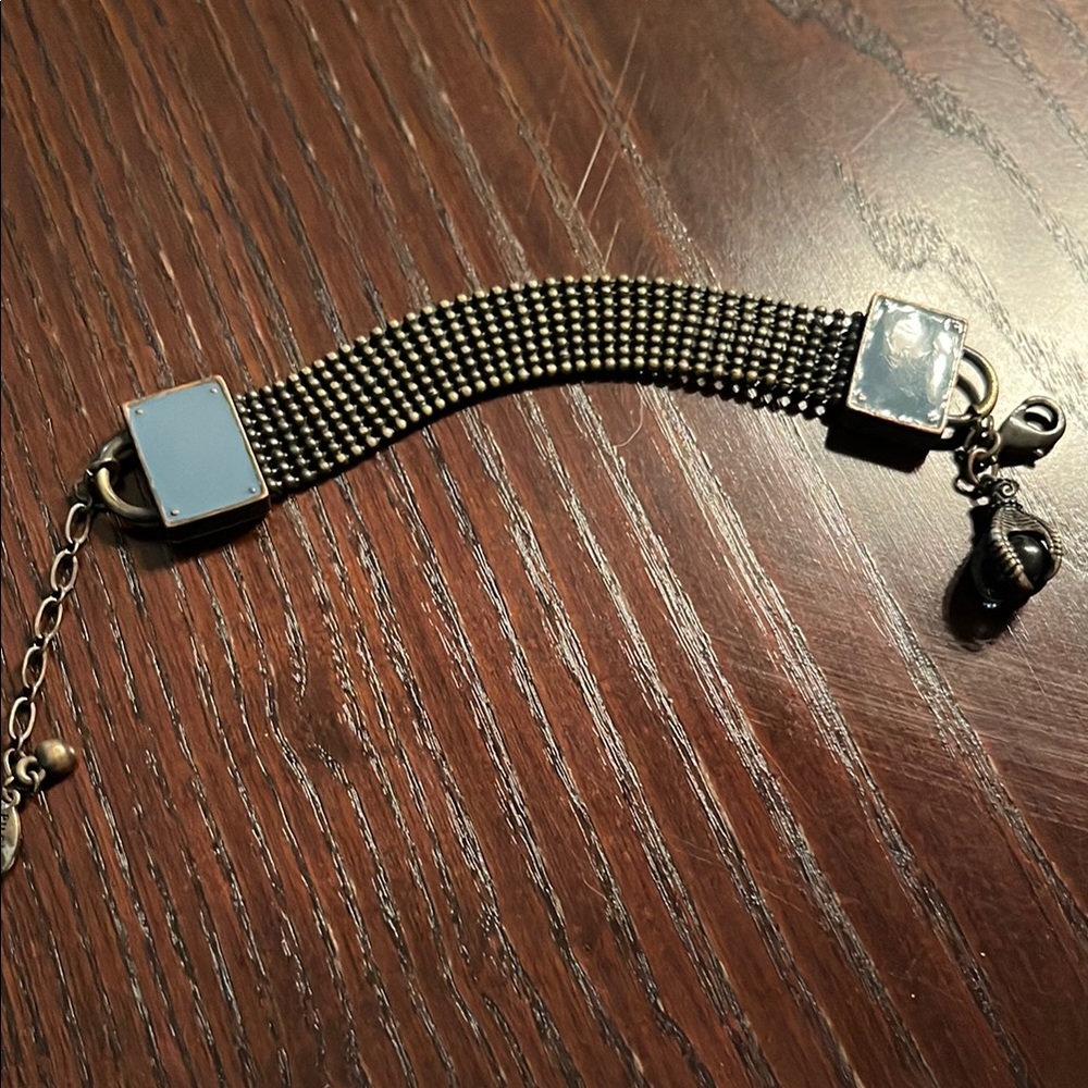 Pilgrim Black Mesh Bracelet